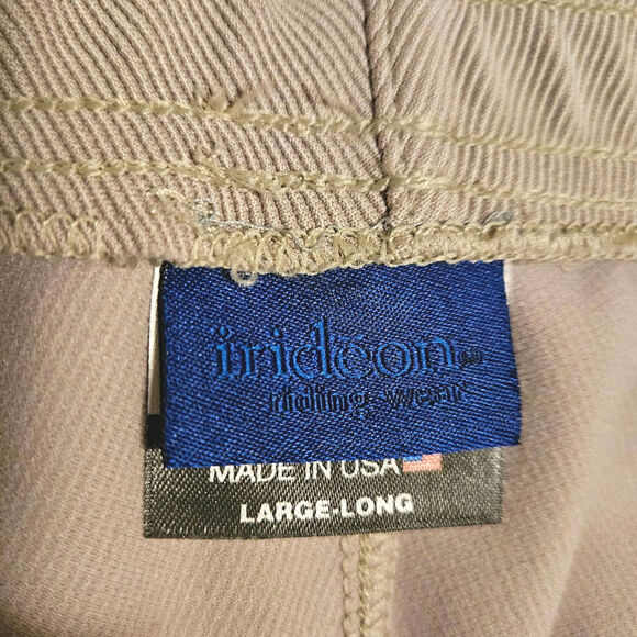 Irideon Breeches Equestrian Riding Pants Knee Patch Tan Girl's Size Large Long - Picture 5 of 9